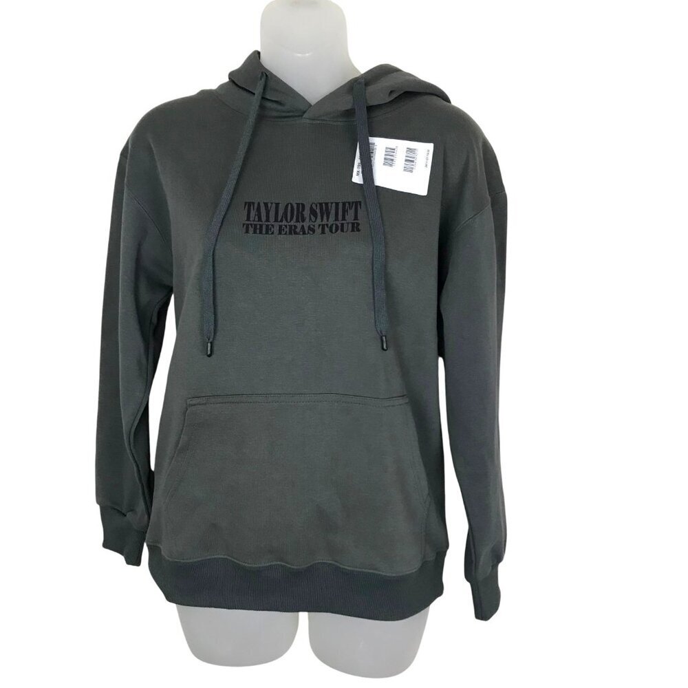NWT Taylor Swift  Eras Tour Charcoal Grey Hoodie Size S